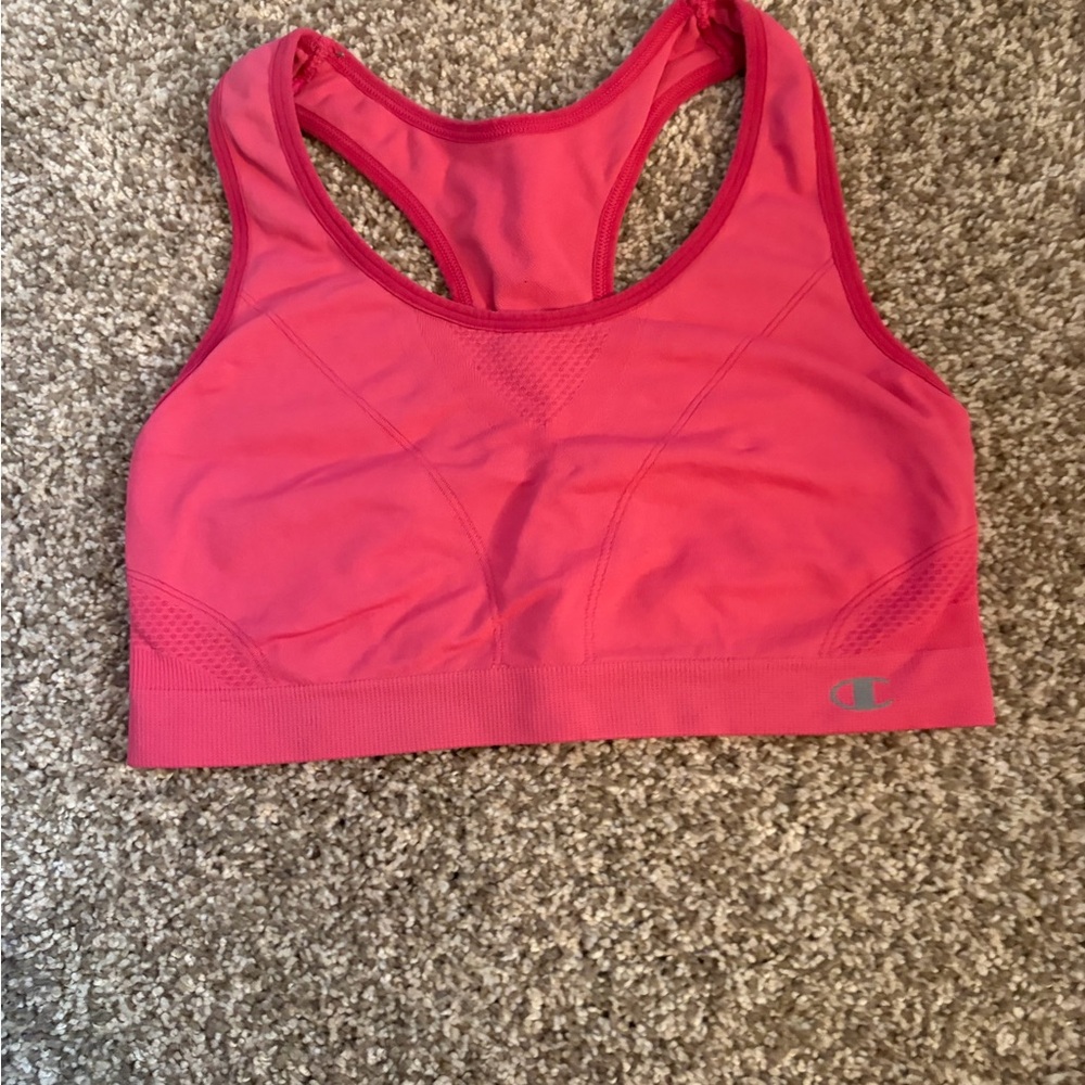 Champion Pink Racerback Performance Sports Bra